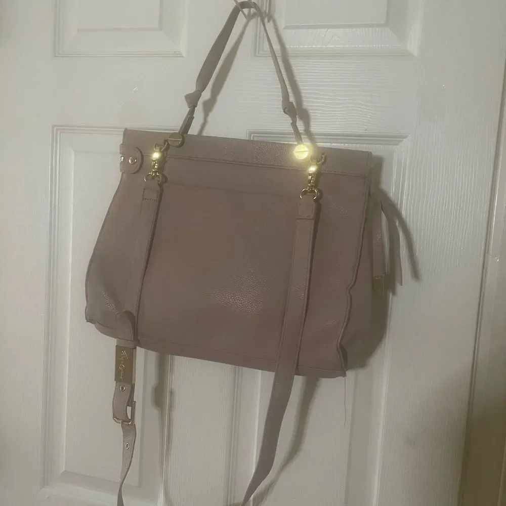 Foley and Corinna Satchel Synthetic pale purple, medium Satchel/shoulder bag.